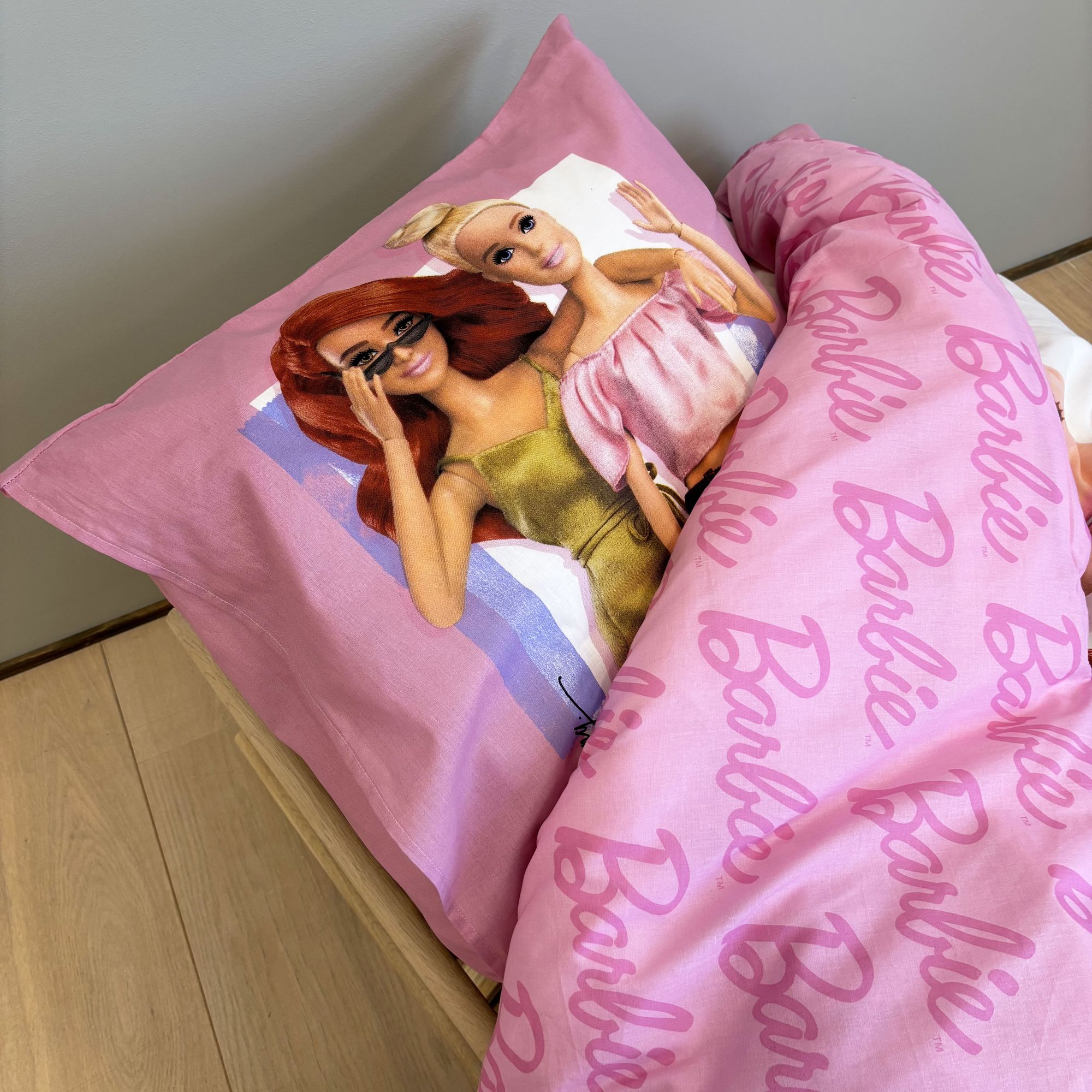 Barbie Mädchen Wende Bettwäsche 135 x 200 cm 100% Baumwolle
