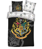 Parure de lit réversible Harry Potter 80 x 80 cm + 135 x 200 cm 100% coton