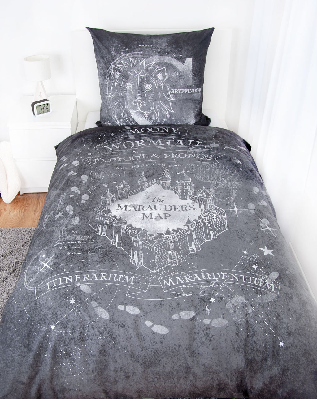 Harry Potter Karte des Rumtreibers Wende Bettwäsche 2tlg 135 x 200 cm 80 x 80 cm