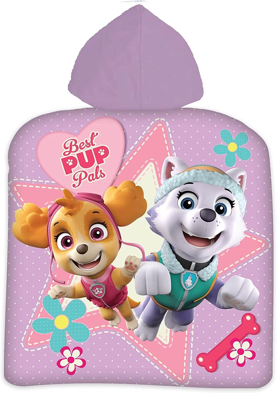 Paw Patrol Kinder Poncho Kapuze Girls 50x100cm