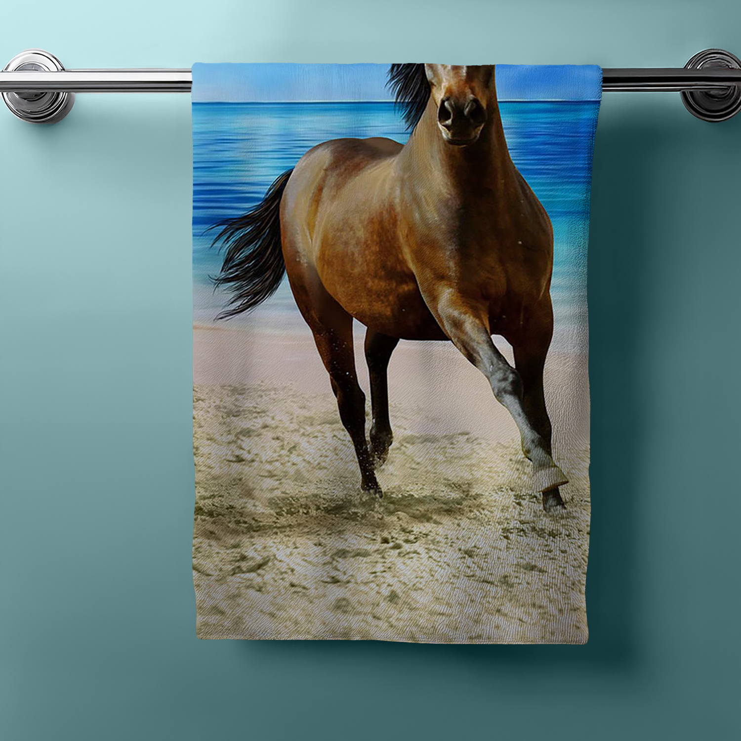 Pferde Duschtuch Badetuch Handtuch Strandtuch 70 x 140cm