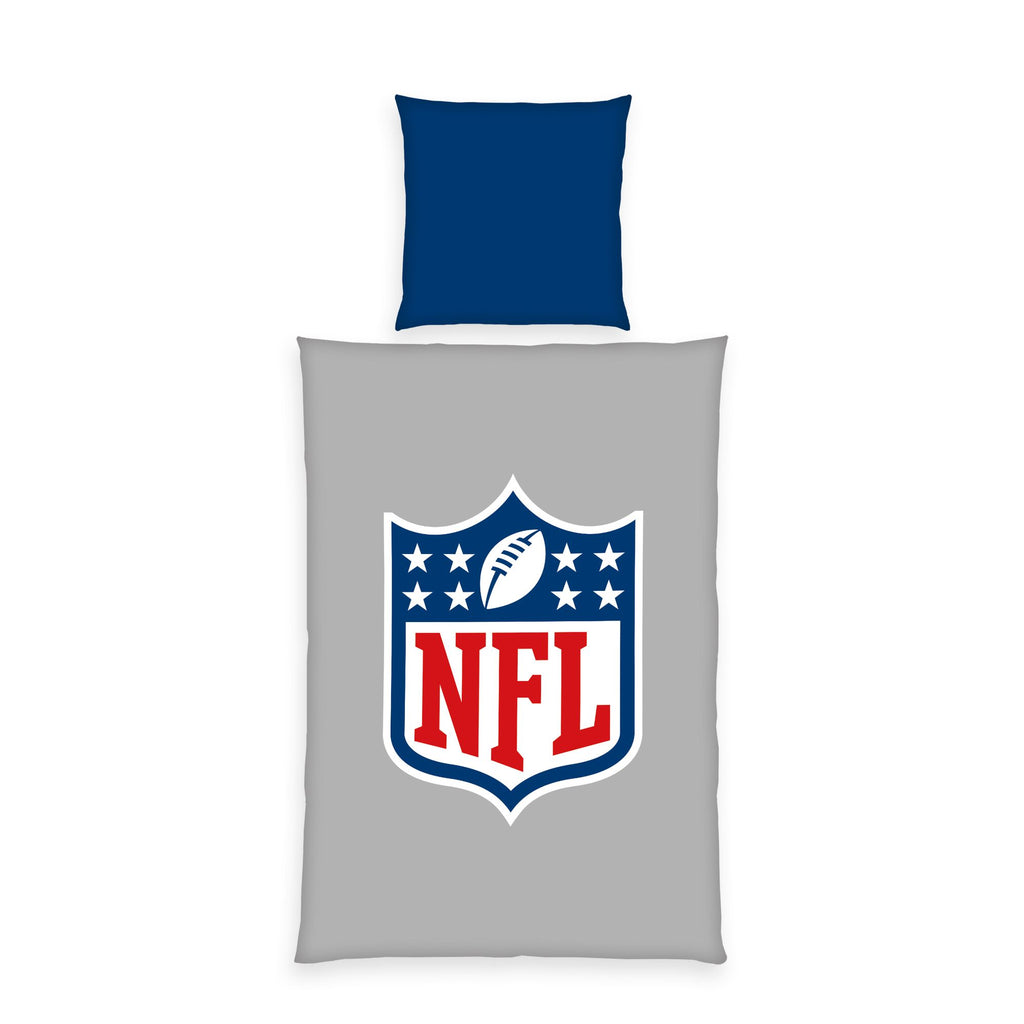 Parure de lit NFL comprenant une taie d'oreiller 80 x 80 cm et une housse de couette 135 x 200 cm