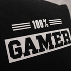 Nahaufnahme vom Kissen Kuschelkissen Dekokissen Gamer 40 x 40 cm