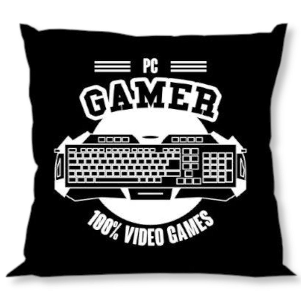 Kissen Kuschelkissen Dekokissen Gamer 40 x 40 cm