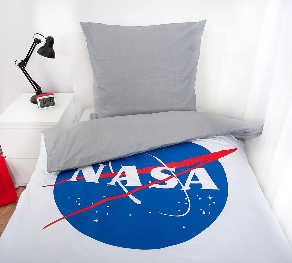 NASA Wende Bettwäsche Set 2tlg 135 x 200 cm 80 x 80 cm