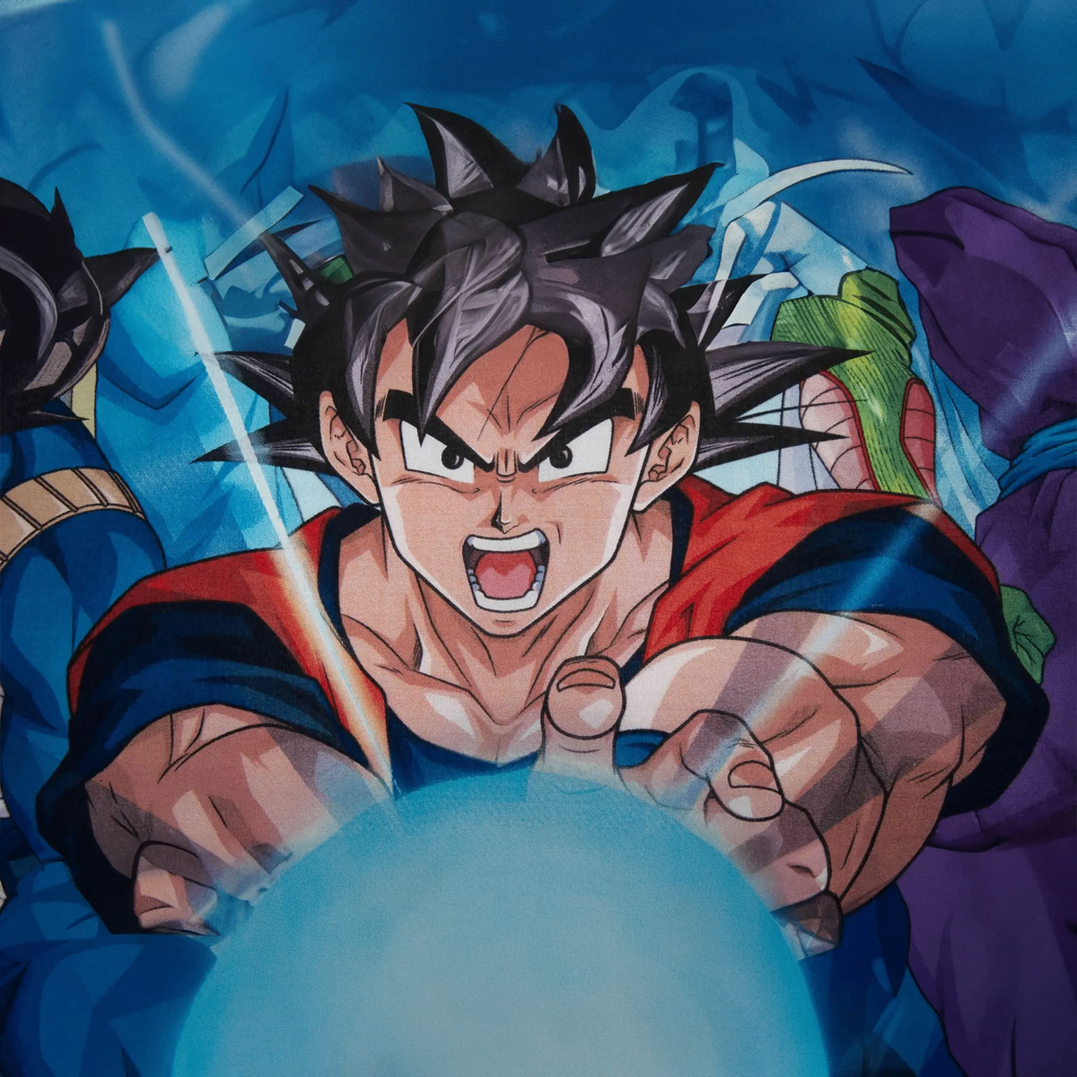 Detailaufnahme des Motivs vom Dragonball Wende Bettwäsche-Set 135x200 cm + 80x80 cm 100% Baumwolle