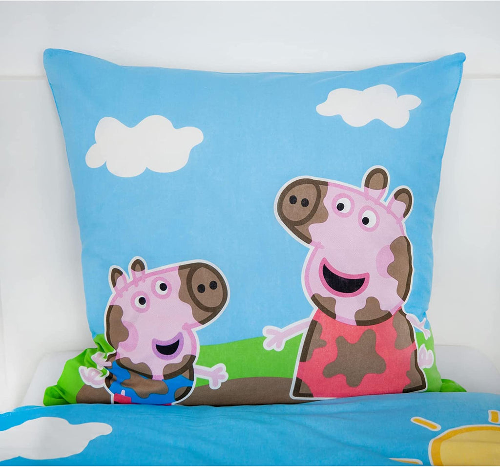 Bettwäsche-Set Peppa Pig Glow in the dark 135 x 200  80 x 80 cm 100% Baumwolle