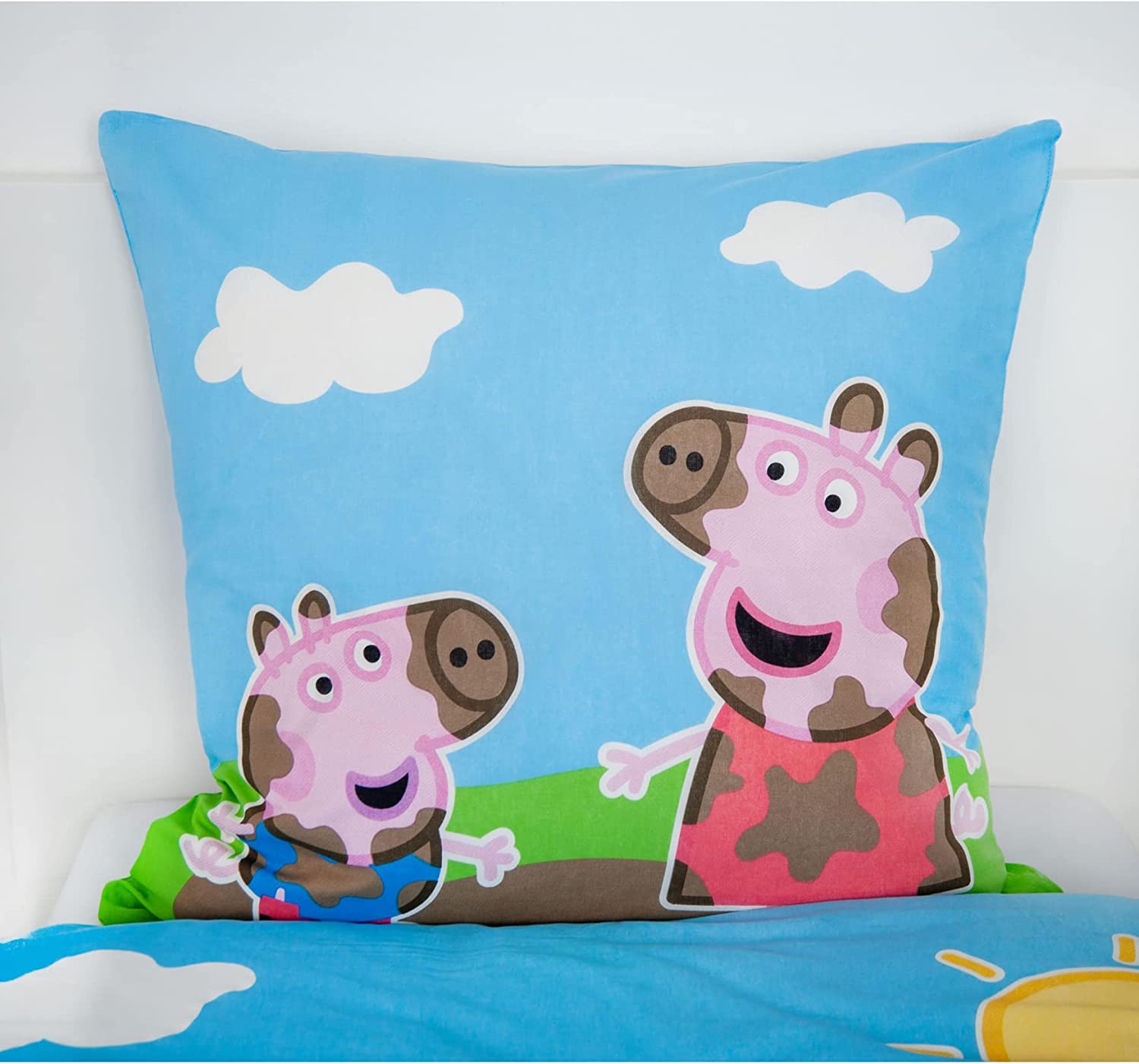 Bettwäsche-Set Peppa Pig Glow in the dark 135 x 200  80 x 80 cm 100% Baumwolle