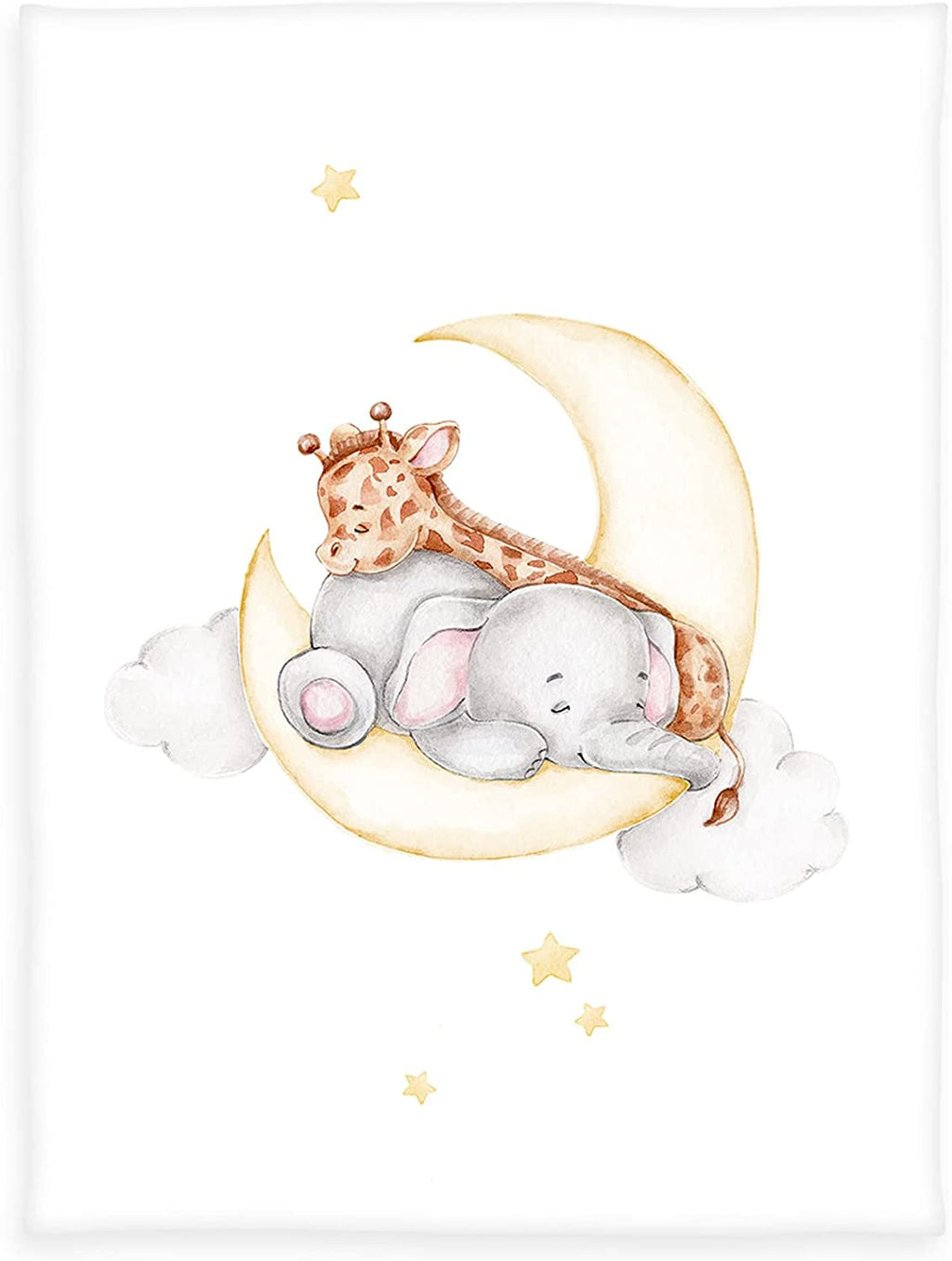 Sleeping on the moon Microfaser Flauschdecke  75  x 100 cm