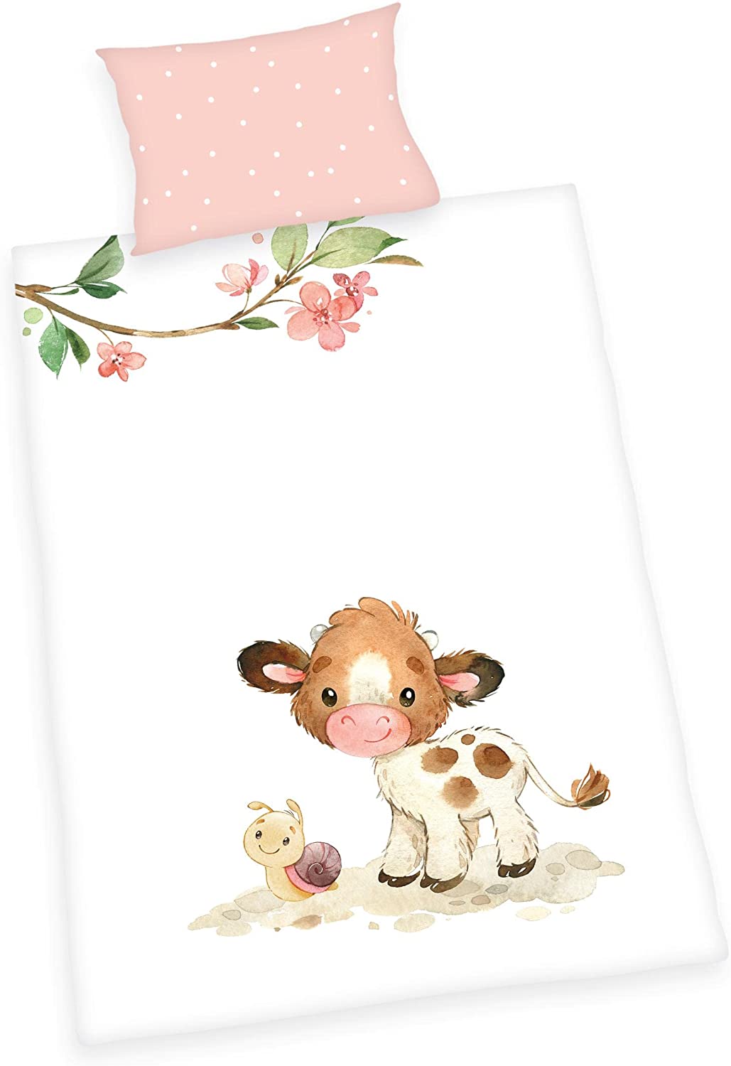 Cute Calf Baby Bedding 100x135cm 40x60cm 