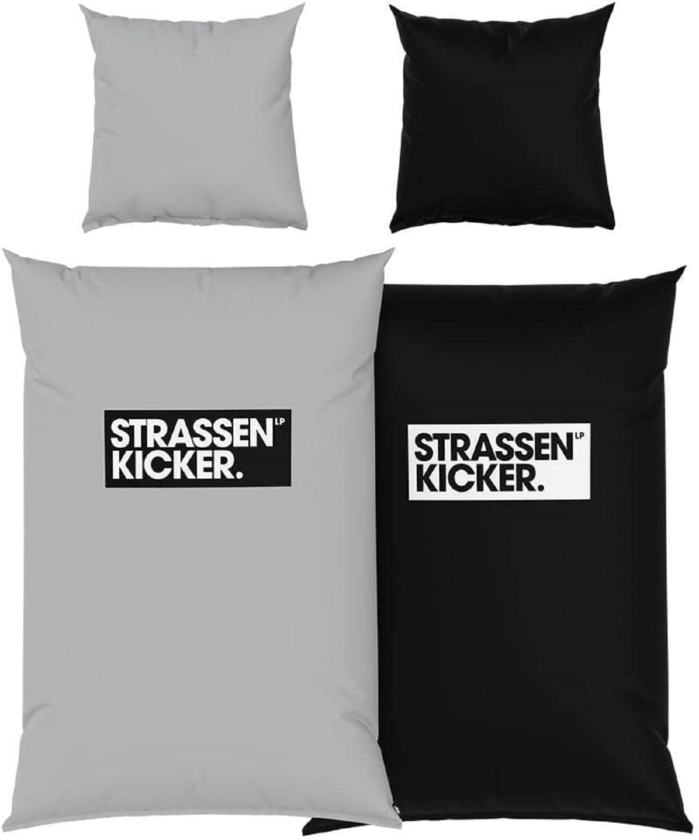 Strassenkicker Bettwäsche Set Fußball 135 x 200cm 100% Baumwolle