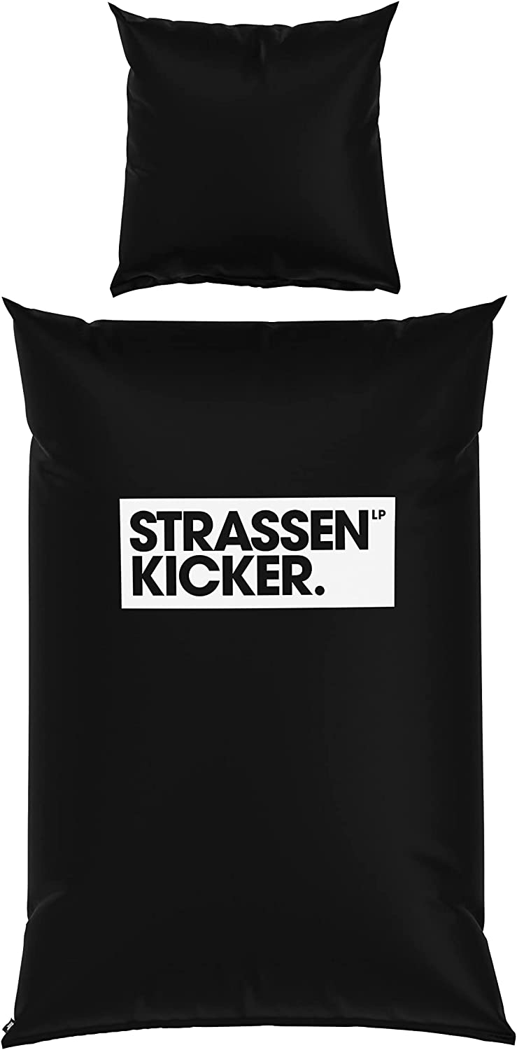 Strassenkicker Bettwäsche Set Fußball 135 x 200cm 100% Baumwolle
