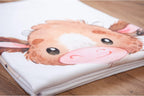Cute Calf Soft Peach Fluffy Blanket 75 x 100 cm