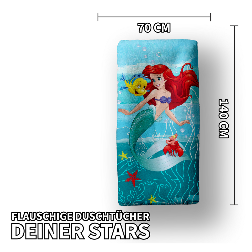Disney Ariel Shower Towel Bath Towel Beach Towel 70 x 140cm