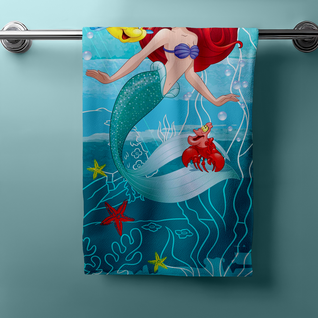 Disney Ariel Shower Towel Bath Towel Beach Towel 70 x 140cm
