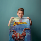 Spiderman shower towel, bath towel, beach towel, 70 x 140 cm