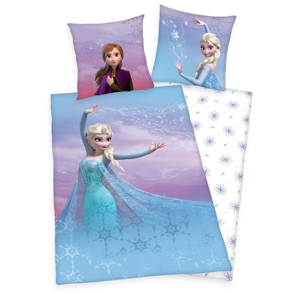 Disney Eiskönigin Elsa Wende Bettwäsche Set 80x80 cm 135x200 cm