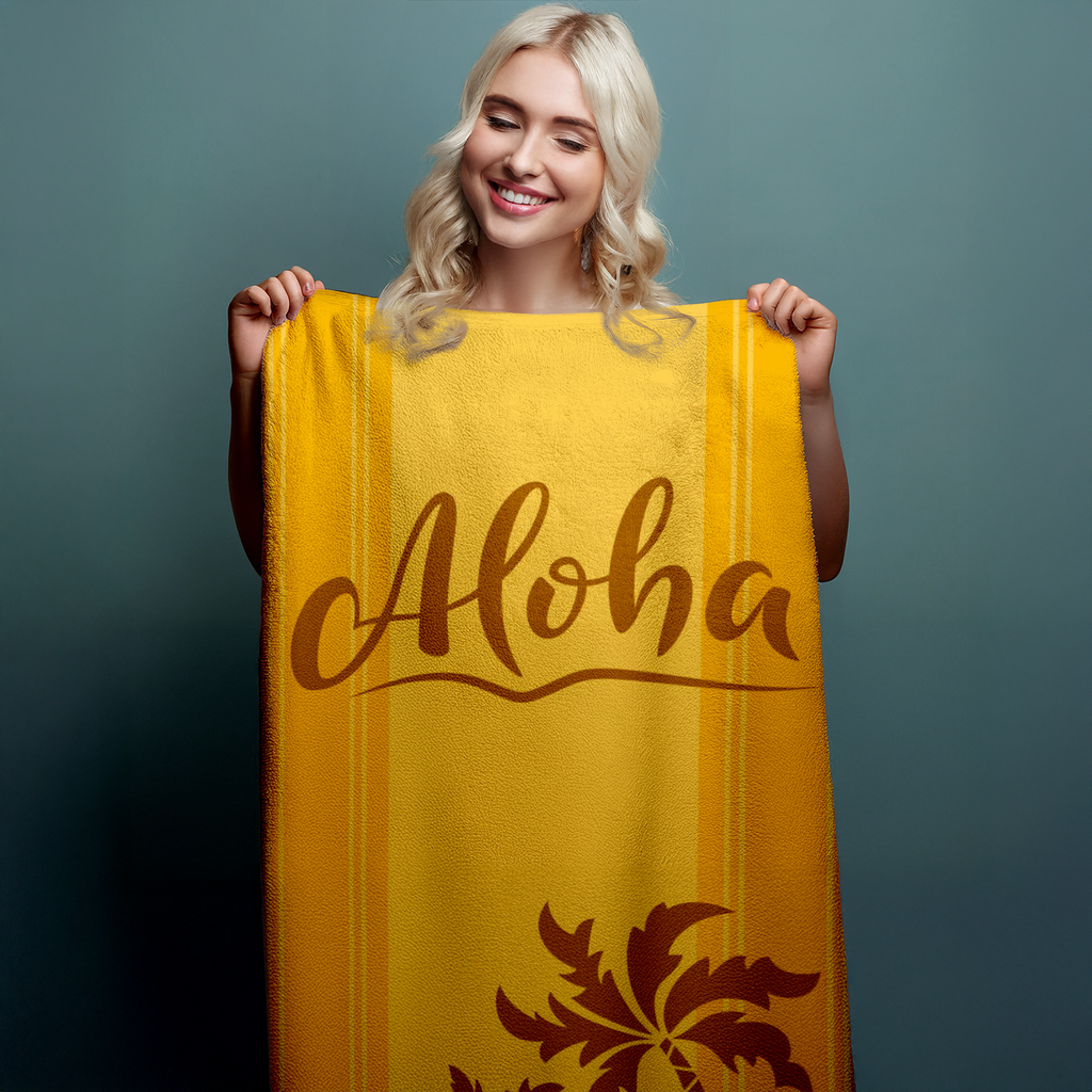 Badetuch Duschtuch Strandtuch Saunatuch Aloha 93 x 170 cm