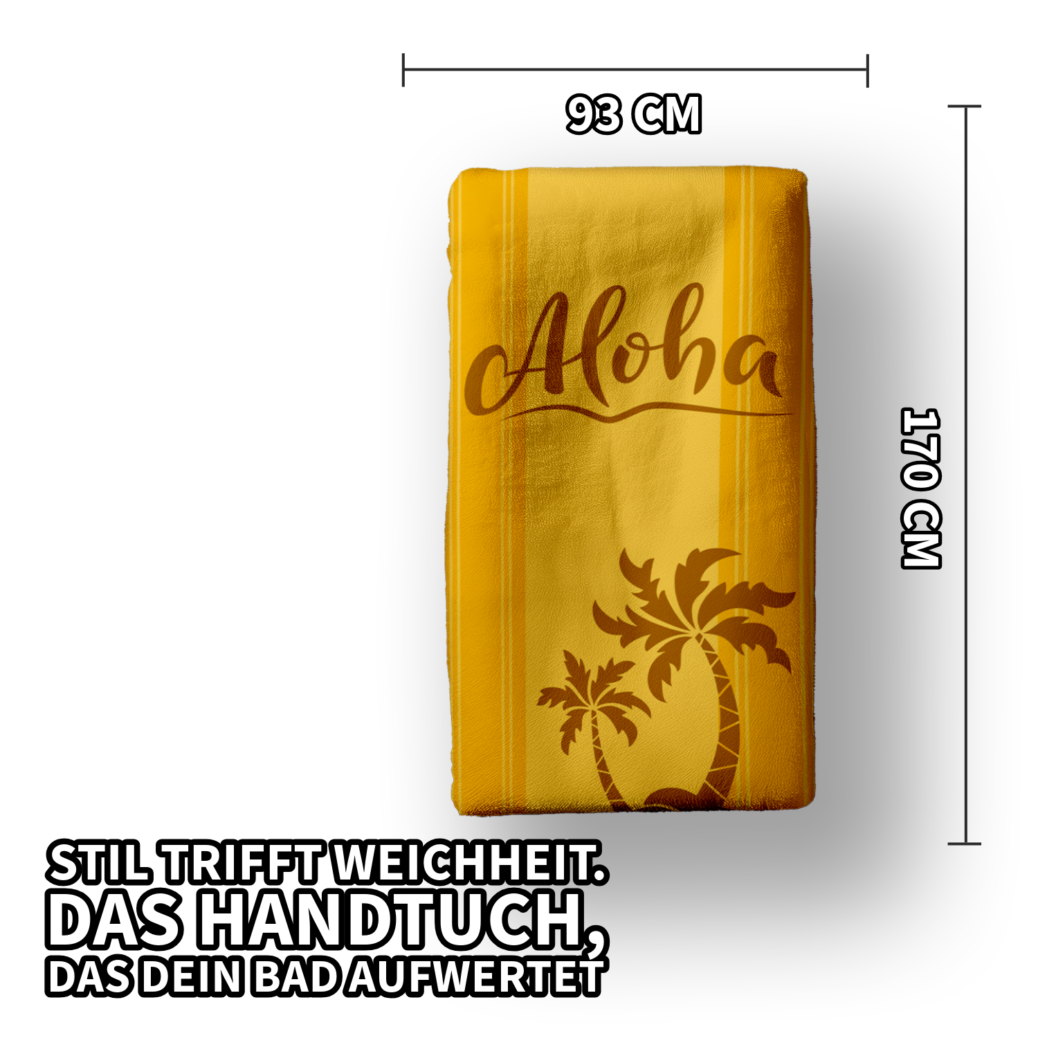 Badetuch Duschtuch Strandtuch Saunatuch Aloha 93 x 170 cm