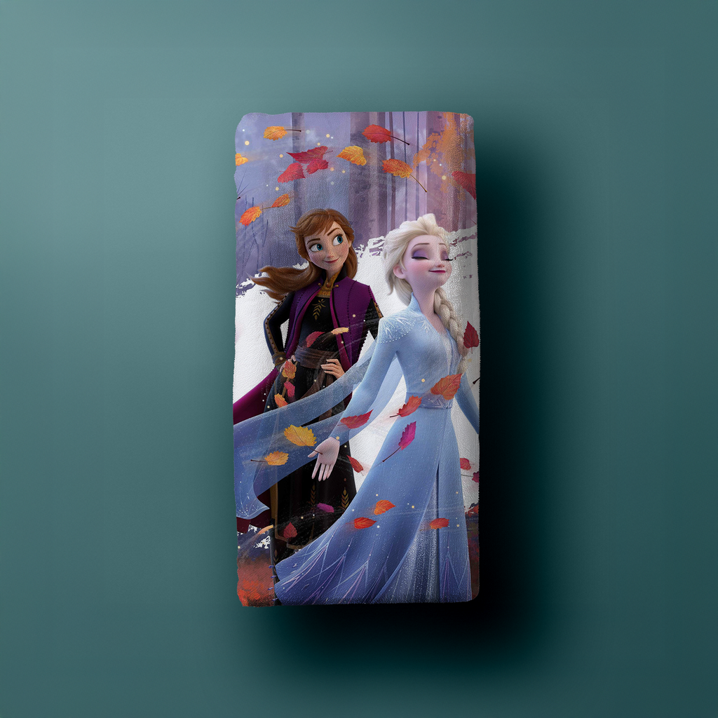 Anna Elsa Frozen Leaves Duschtuch Badetuch Handtuch 70 x 140cm