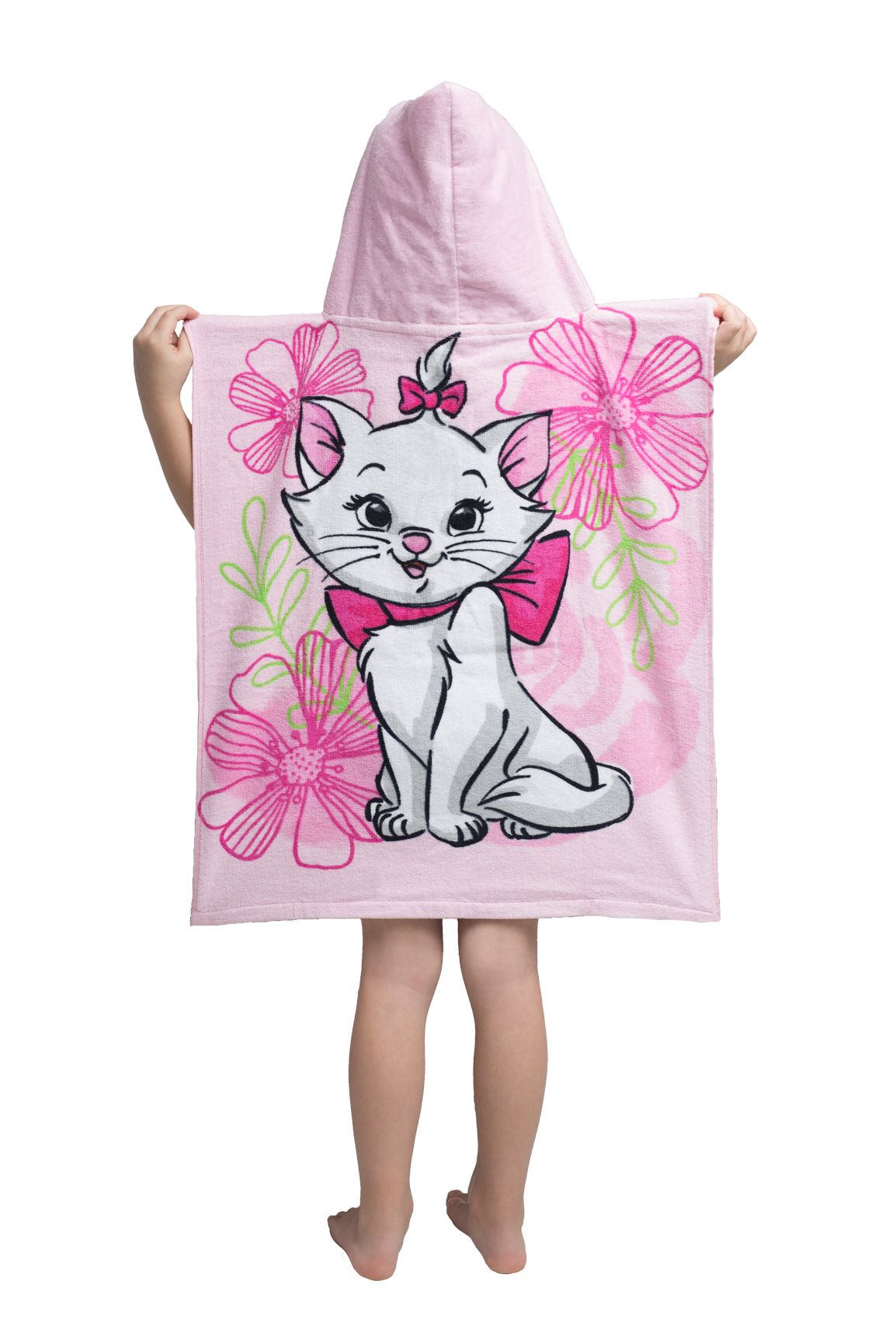 Disney Cat Marie Badeponcho mit Kapuze 50x115 cm