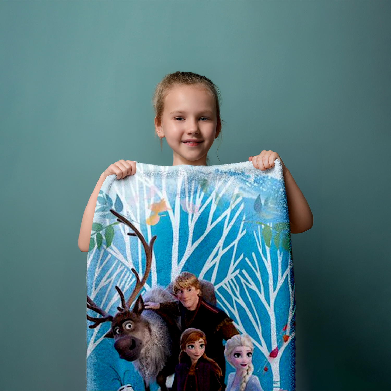 Eiskönigin Anna Elsa Olaf Frozen 2 Duschtuch Badetuch Handtuch 70 x 140cm