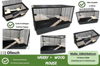 Mega Hamsterkäfig Mäusekäfig Nagerkäfig 100 x 54 x 61 cm mit Zubehör