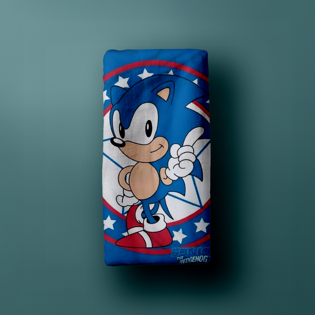 Sonic The Hedgehog Duschtuch Badetuch Strandtuch 70 x 140cm
