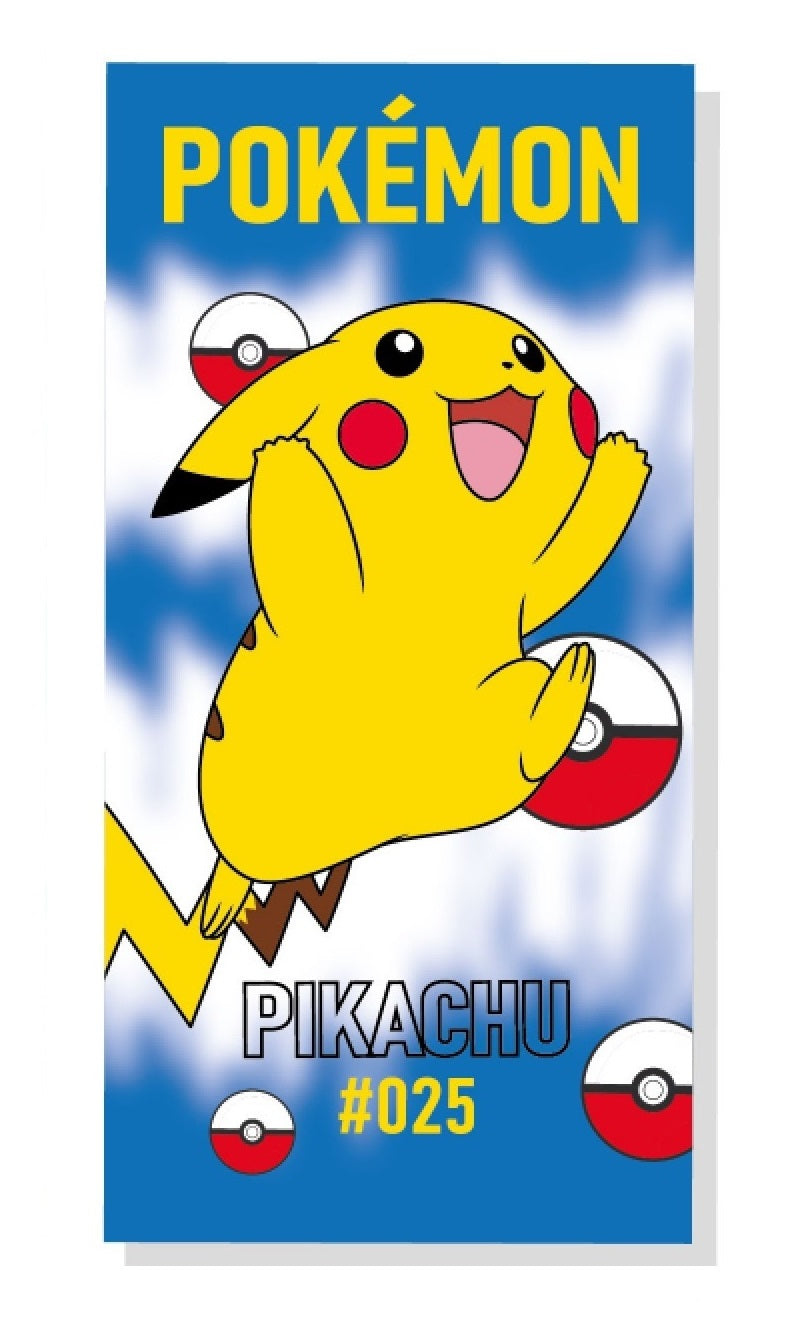 Pokemon Pikachu Duschtuch Strandtuch Badetuch  70 x 140 cm