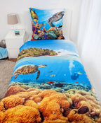 Meerestiere Bettwäsche Set 2tlg. 135x200 cm 100% Microfaser