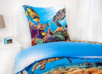 Meerestiere Bettwäsche Set 2tlg. 135x200 cm 100% Microfaser