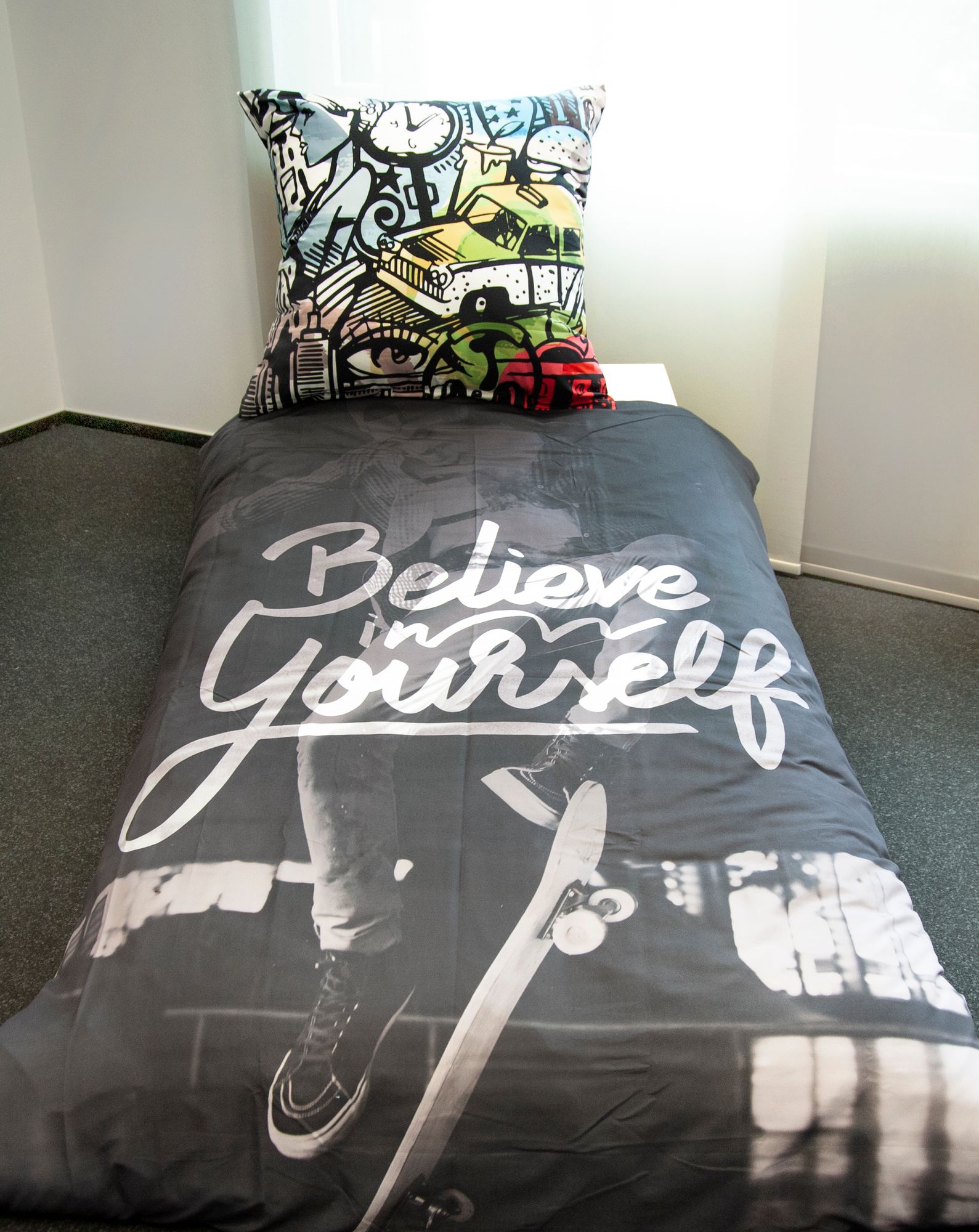 Skater Bettwäsche Set 2tlg. 135x200 cm 100% Microfaser
