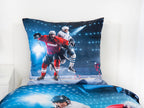 Ice hockey bedding set, 2 pieces, 135x200 cm, 100% microfiber