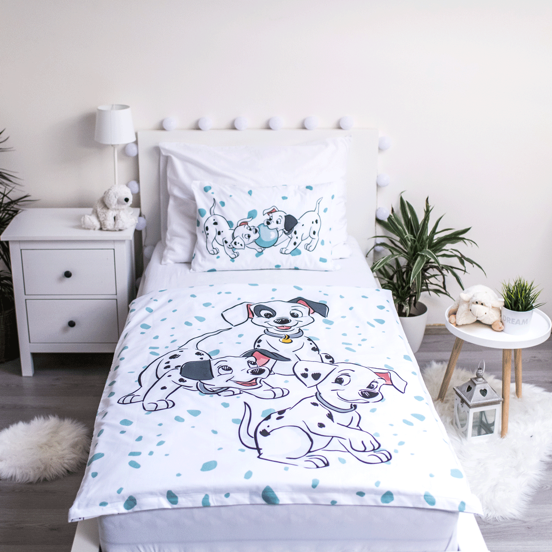 Disney Baby Wende Bettwäsche Set 101 Dalmatiner 100x135cm