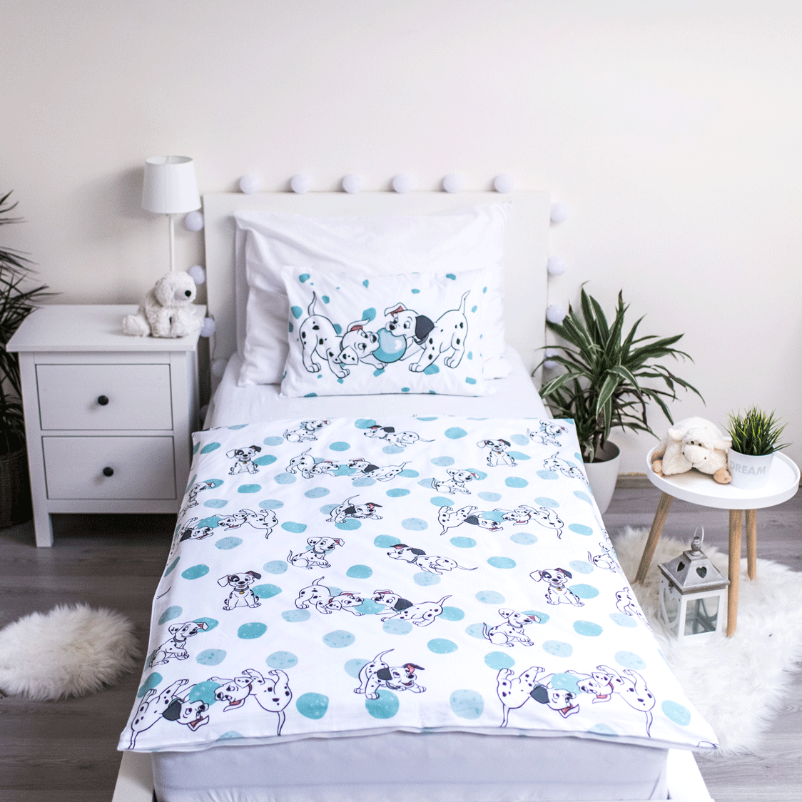 Disney Baby Wende Bettwäsche Set 101 Dalmatiner 100x135cm