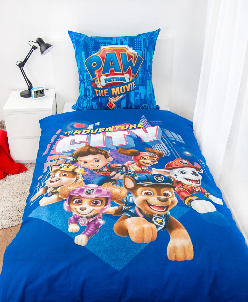 Paw Patrol City bed linen set 2 pieces. 135 x 200 cm 80 x 80 cm 