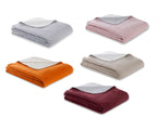 Doubleface Wohndecke Kuscheldecke 2 farbig 150 x 200 cm