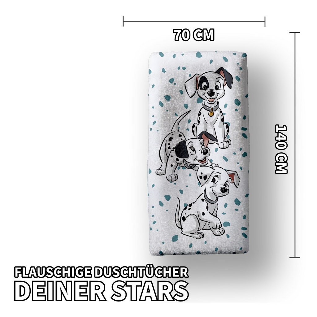 Disney 101 Dalmatiner Lucky Duschtuch Strandtuch Badetuch  70 x 140 cm