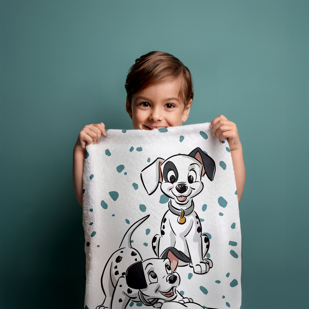 Disney 101 Dalmatiner Lucky Duschtuch Strandtuch Badetuch  70 x 140 cm