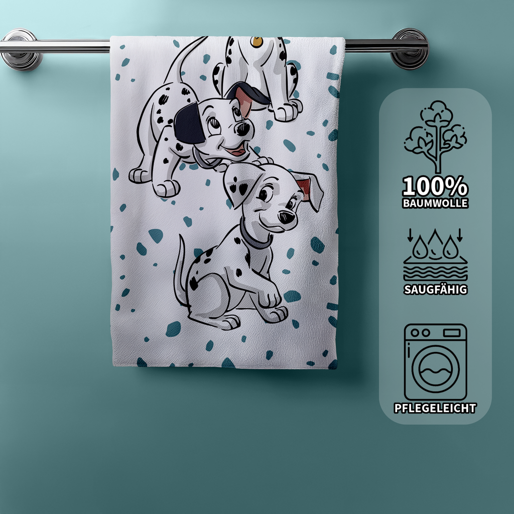 Disney 101 Dalmatiner Lucky Duschtuch Strandtuch Badetuch  70 x 140 cm