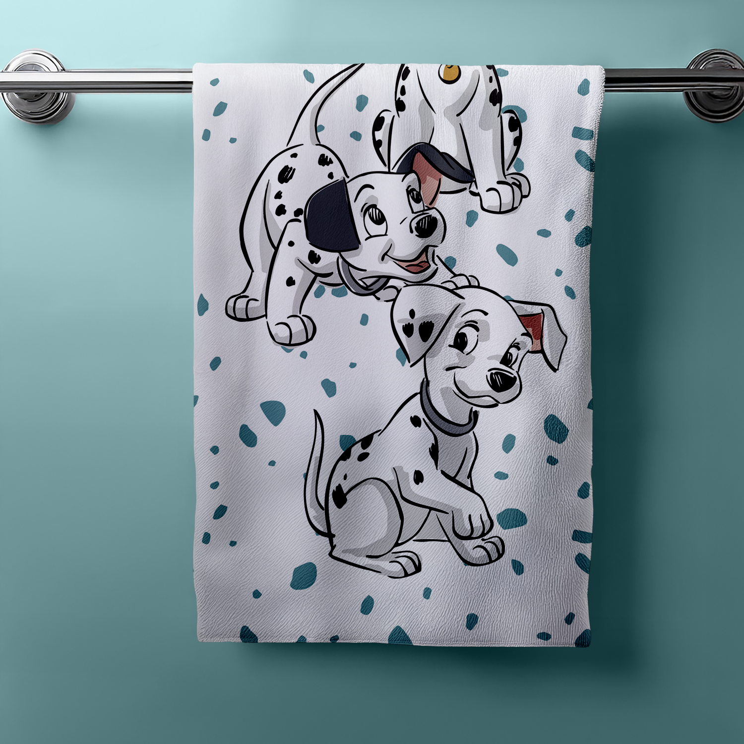 Disney 101 Dalmatiner Lucky Duschtuch Strandtuch Badetuch  70 x 140 cm