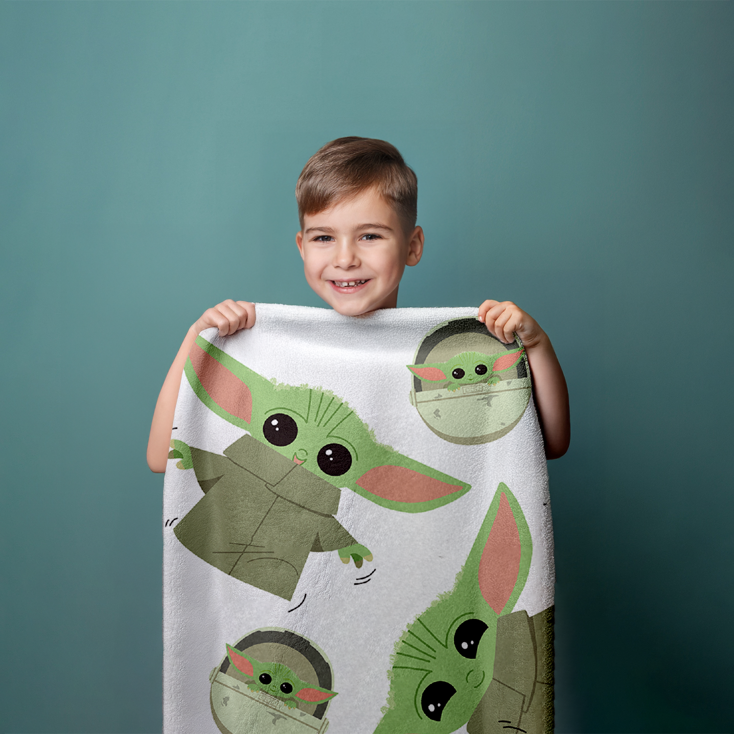 Star Wars Mandalorian Baby Yoda Duschtuch Badetuch  70 x 140 cm