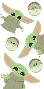 Star Wars Mandalorian Baby Yoda Duschtuch Badetuch  70 x 140 cm