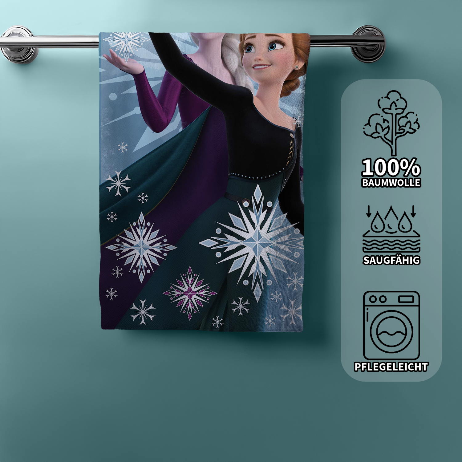 Anna Elsa Frozen Duschtuch Badetuch Handtuch 70 x 140cm