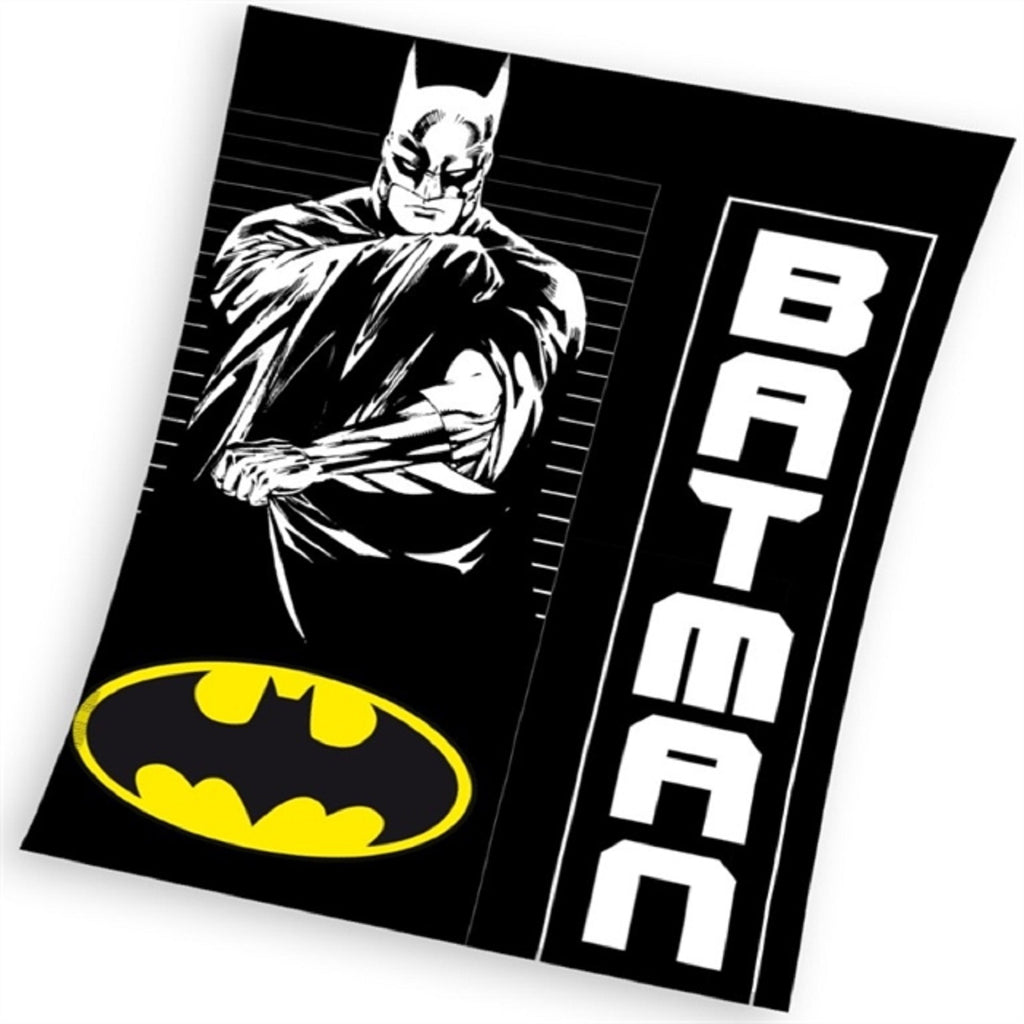 Batman Flauschdecke Schmusedecke Kuscheldecke 130 x 170 cm