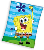 Spongebob Flauschdecke Schmusedecke Kuscheldecke 130 x 170 cm