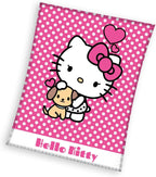 Hello Kitty Flauschdecke Schmusedecke Kuscheldecke 130 x 170 cm