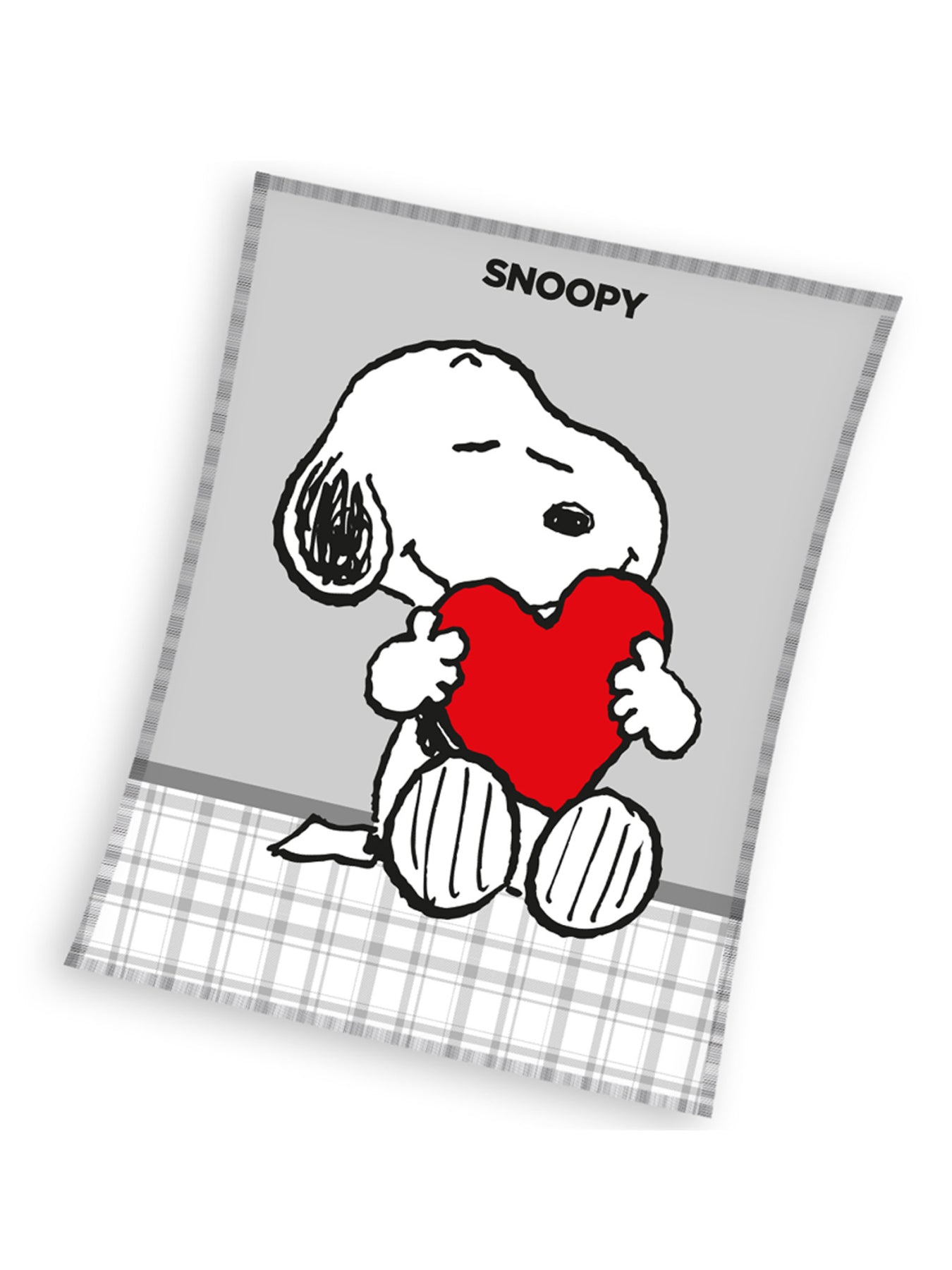 Flauschdecke Schmusedecke Kuscheldecke mit Snoopy 150 x 200 cm