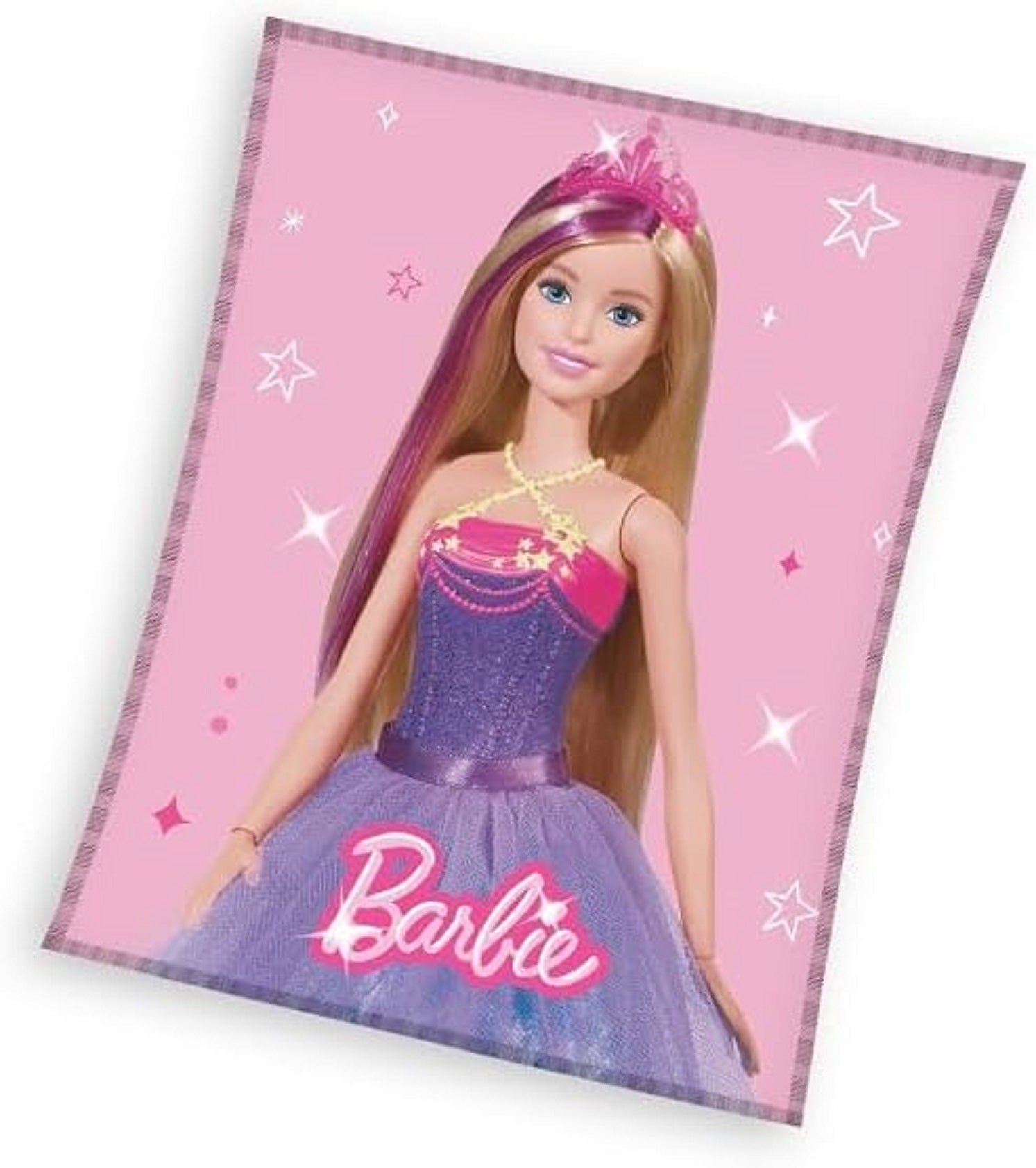 Barbie Flauschdecke Schmusedecke Kuscheldecke 150 x 200 cm