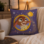Ambiente Aufnahme von der Rückseite vom Disney Wish Kuschelkissen Dekokissen 35 x 35 cm
